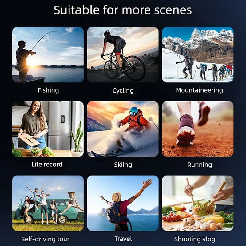 4K High Definition Handheld Video Camcorder, Multifunctional Portable Recording Camera